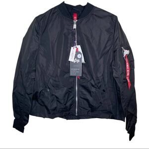 Alpha Industries Ruffle Utility Jacket Black